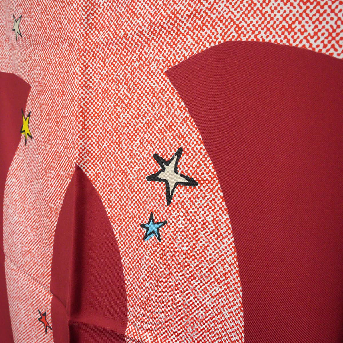 2026AW CHANEL scarf Big COCO Mark Star American Comic StyleLight blue Silk AAC148[BRAND NEW][Authentic]