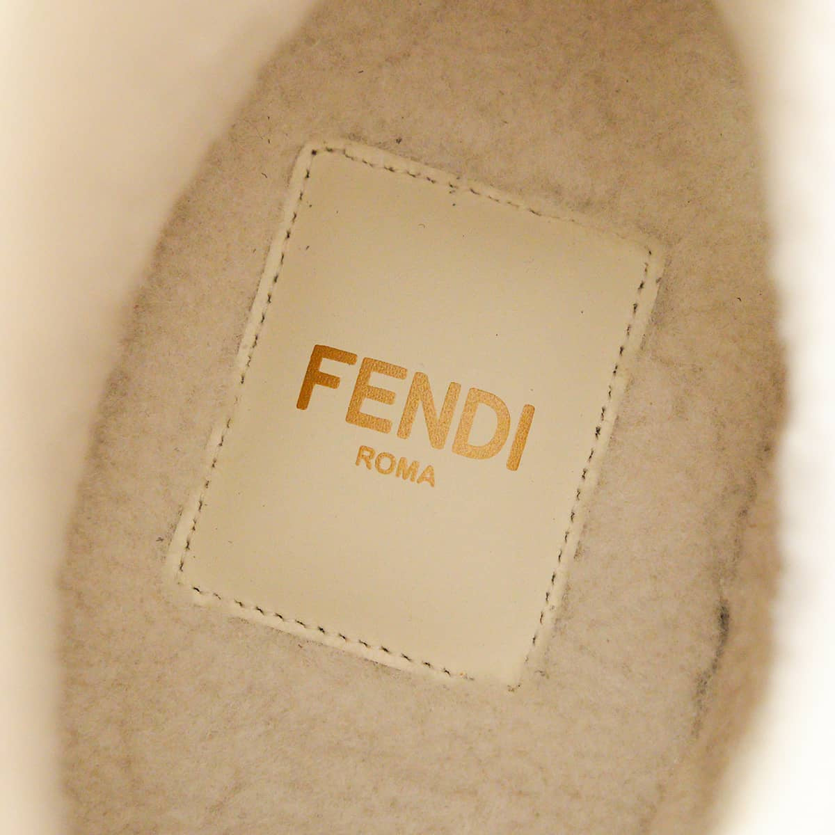 2025AW FENDI boots Uncle FF motif Apres ChicSteel/Latte Suede Shearing #37 8T8606ASA1F1TP7[EXCELLENT][Authentic]