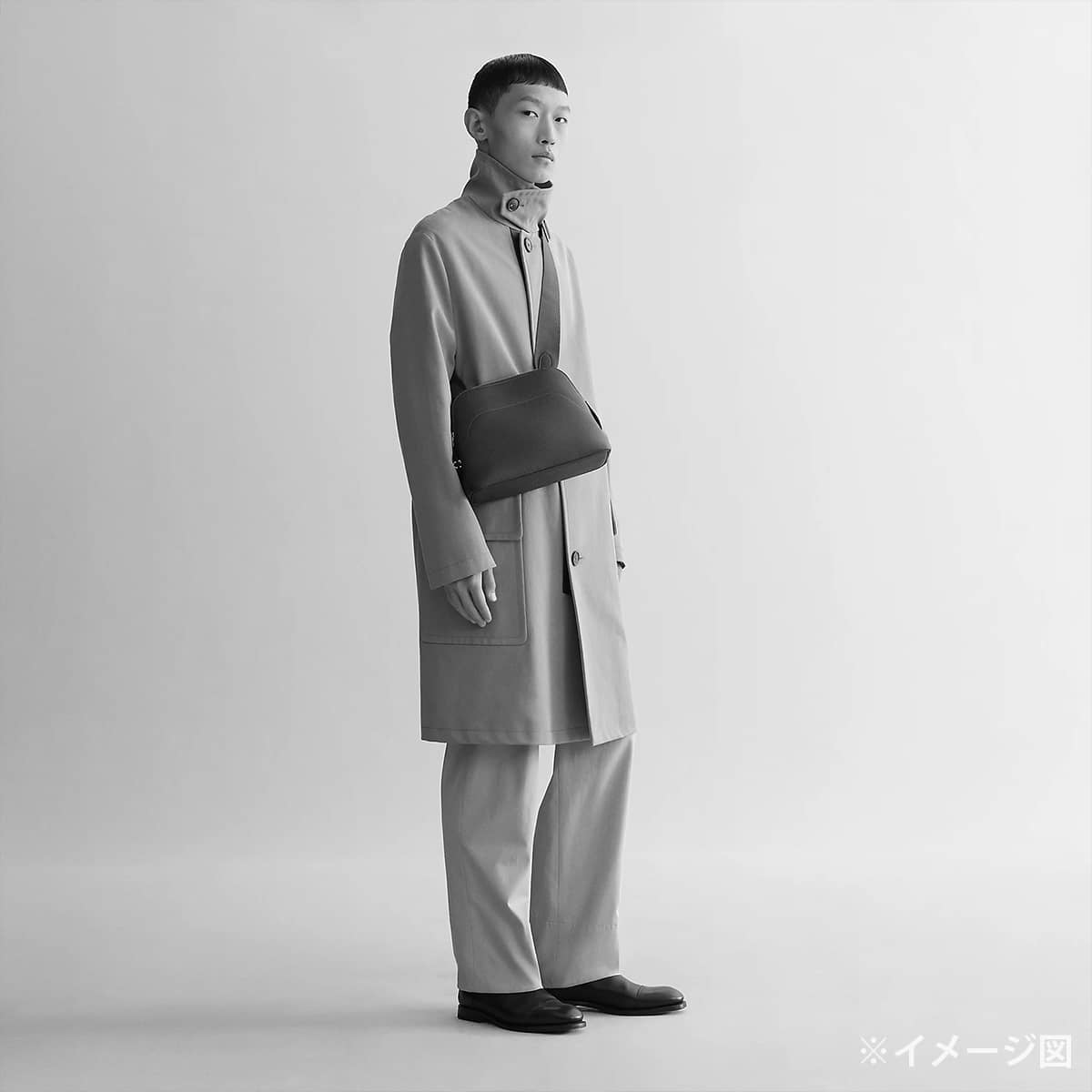 HERMES Shoulder bag Bolide Messenger Gris Pantin Veau Togo Silver HW Stamp G[BRAND NEW][Authentic]