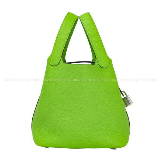 HERMES Handbag Picotin Lock 18 PMGranny Taurillon Clemence Silver HW Stamp G[BRAND NEW][Authentic]