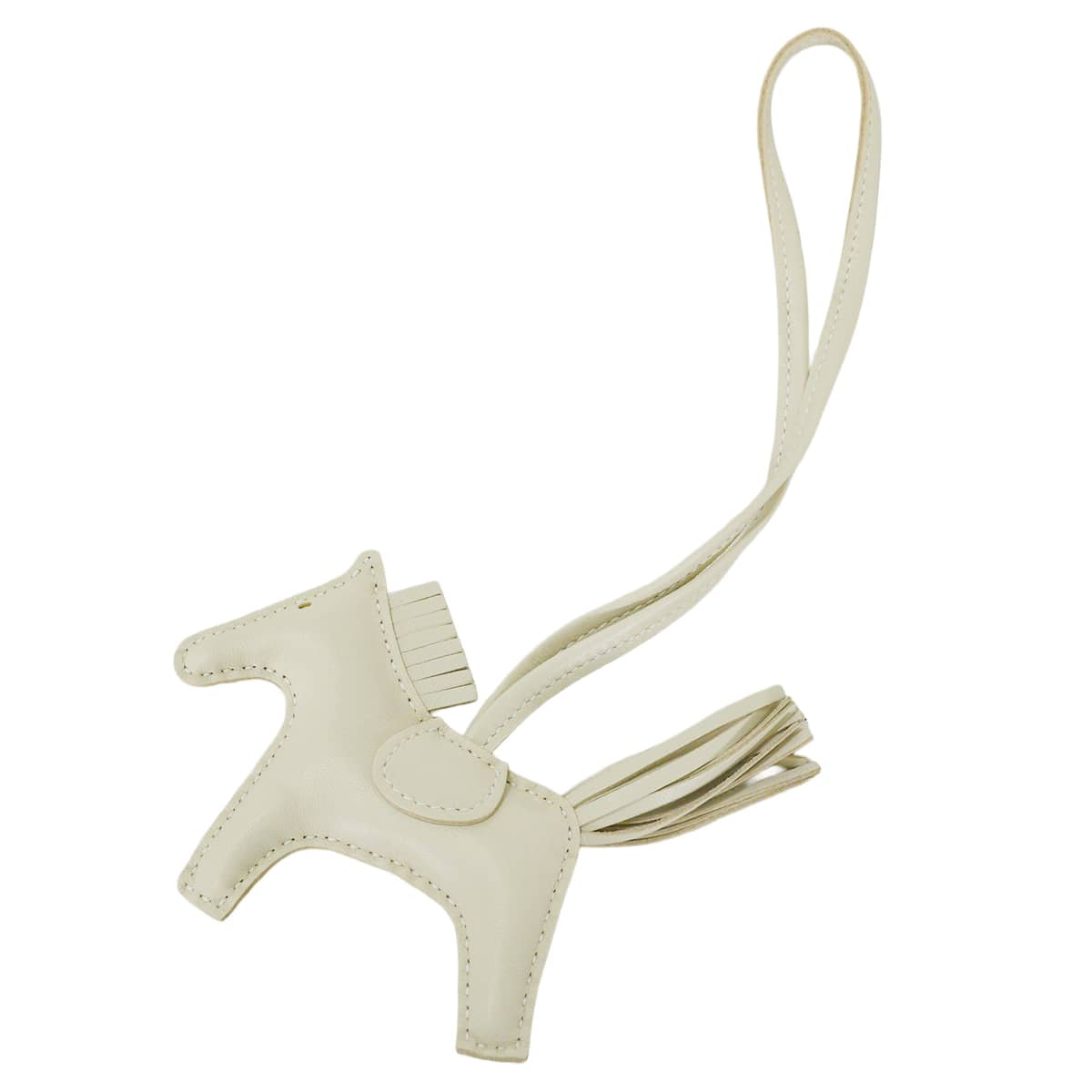 HERMES bag charm Rodeo PM So Crale Craie Agneau Milo Stamp G[BRAND NEW][Authentic]
