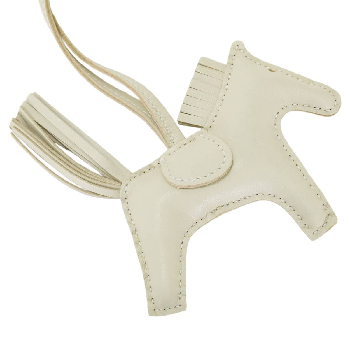 HERMES bag charm Rodeo PM So Crale Craie Agneau Milo Stamp G[BRAND NEW][Authentic]