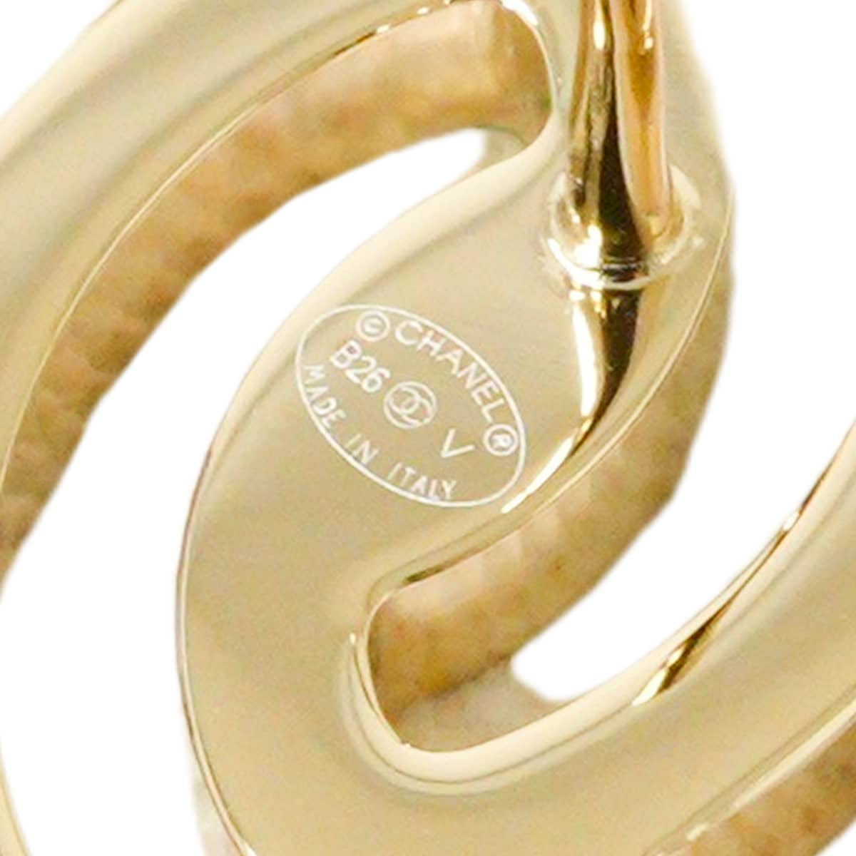 CHANEL pierced earring COCO Mark Gold/Noir (Black) Metal/Resin Gold HW ABD873[BRAND NEW][Authentic]