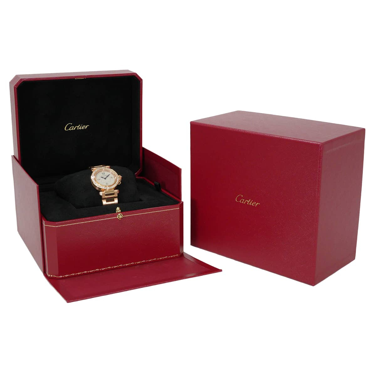 [Pre-loved] CARTIER Watches Pasha de CartierPink gold K18PG/Diamond WJPA0018[LIKE NEW][Authentic]