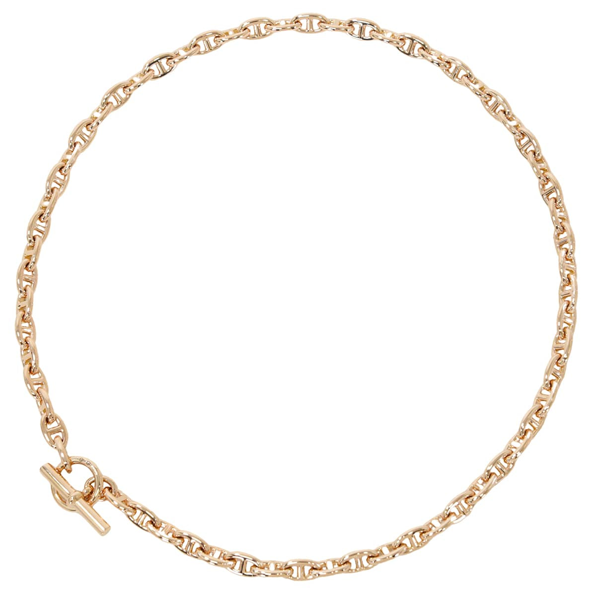 HERMES necklace Chaine d'Ancre TPM 62 LinksPink gold K18PG Rose Gold HW[BRAND NEW][Authentic]