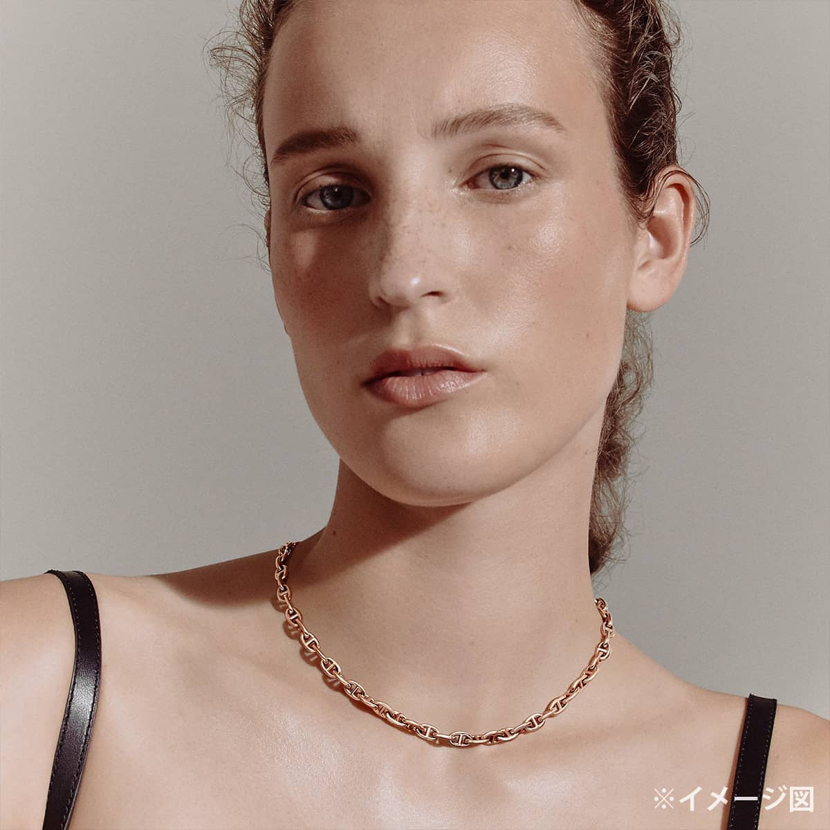 HERMES necklace Chaine d'Ancre TPM 62 LinksPink gold K18PG Rose Gold HW[BRAND NEW][Authentic]