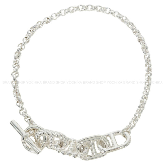 HERMES necklace Area 2 GM 44 Silver Silver925 (SV925 Ag925)[BRAND NEW][Authentic]