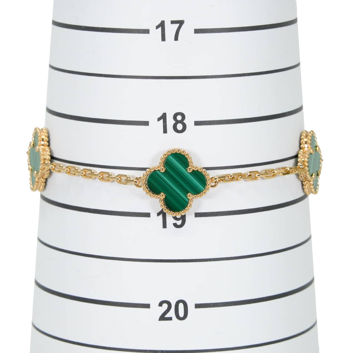 Van Cleef & Arpels bracelet Vintage Alhambra 5 motifs Malachite K18YG VCARL80900[BRAND NEW][Authentic]