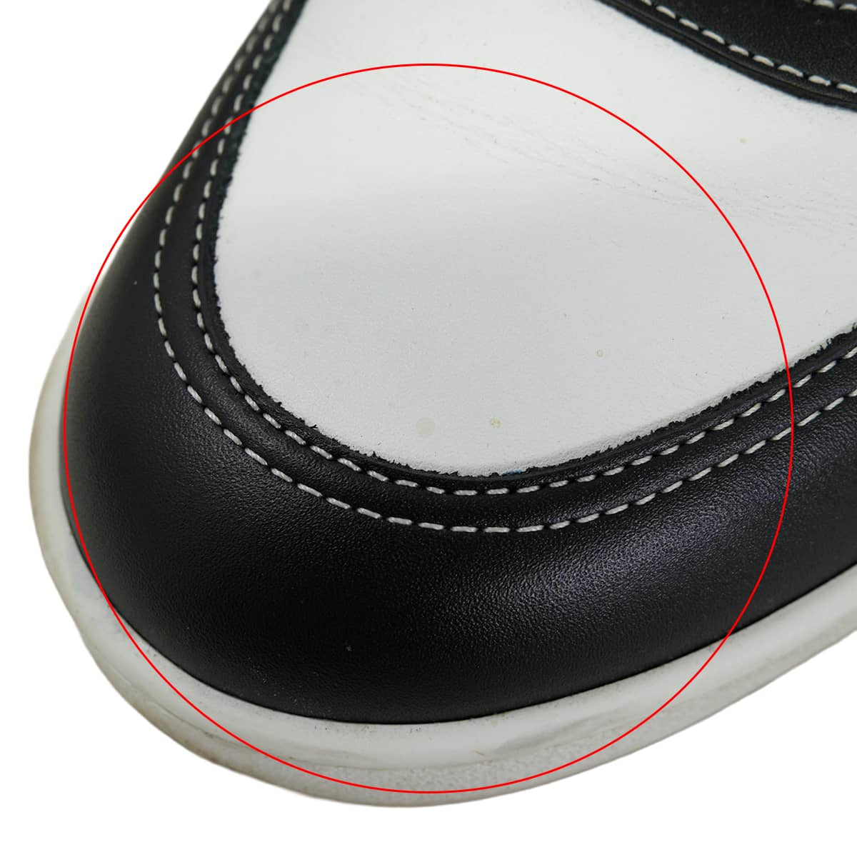 [Pre-loved] HERMES sneakers Freestyle Clou de Selle Blanc (White)/Noir (Black)/Bleu France Leather #41[USED SA][Authentic]