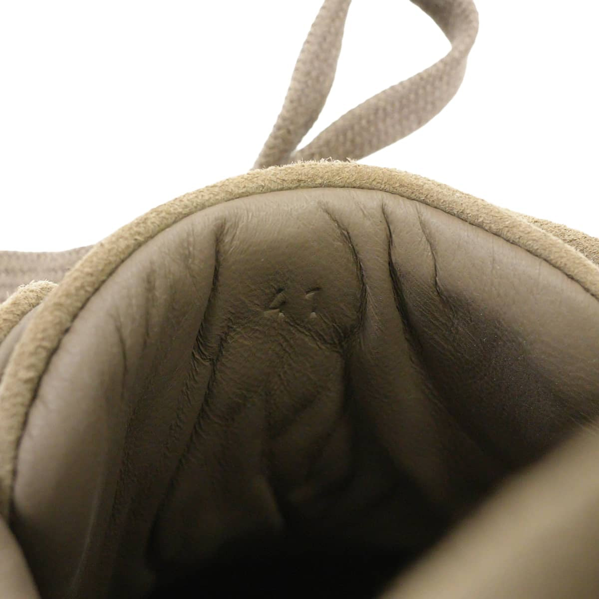 HERMES sneakers Day Etoupe/Blanc (White) Chevre Velours #41 Silver HW[EXCELLENT][Authentic]