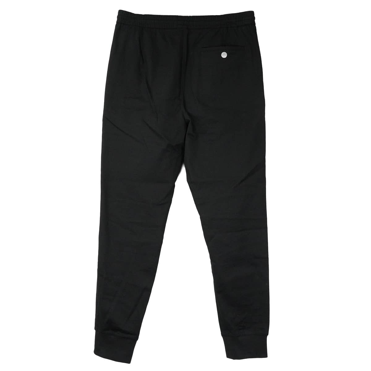 [Pre-loved] HERMES Pants Valmy Double Milano Jersey Jogger Sellier buttons Noir (Black) Cotton #44[LIKE NEW][Authentic]