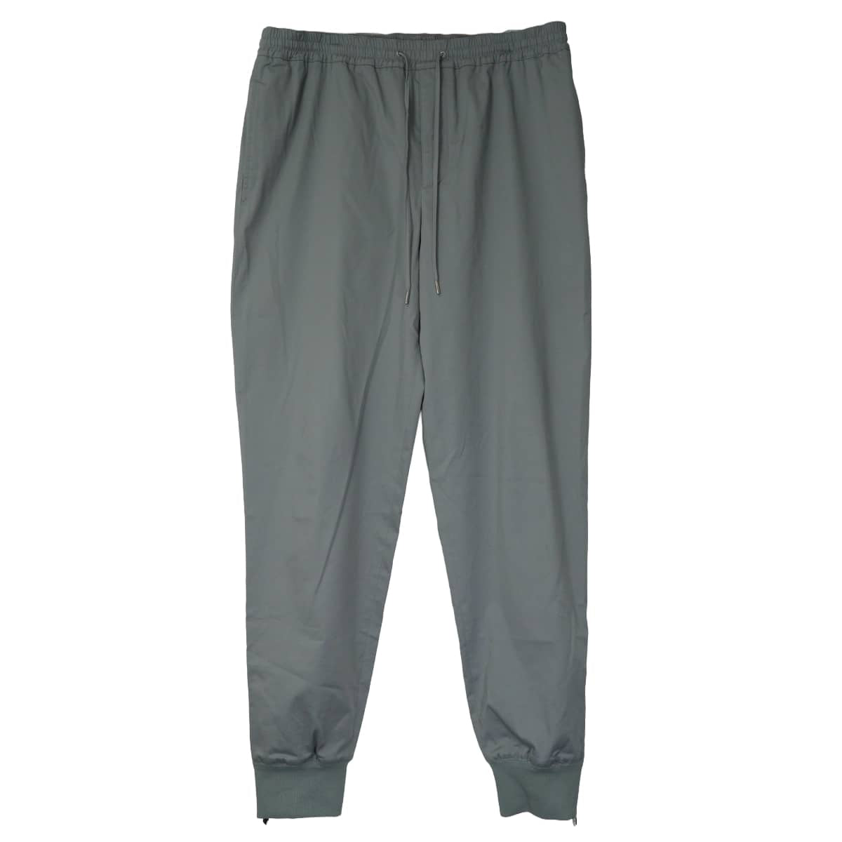 [Pre-loved] HERMES Pants Men's Cotton Sweat with Drawstring and Side ZipLight gray Cotton/Polyurethane #42 Silver HW[USED SA][Authentic]