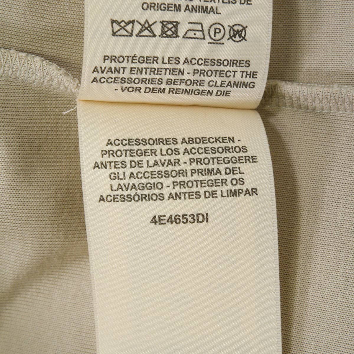 HERMES Polo shirt Clou de Selle MicroGreige Cotton/Silk//Polyamide #40[EXCELLENT][Authentic]