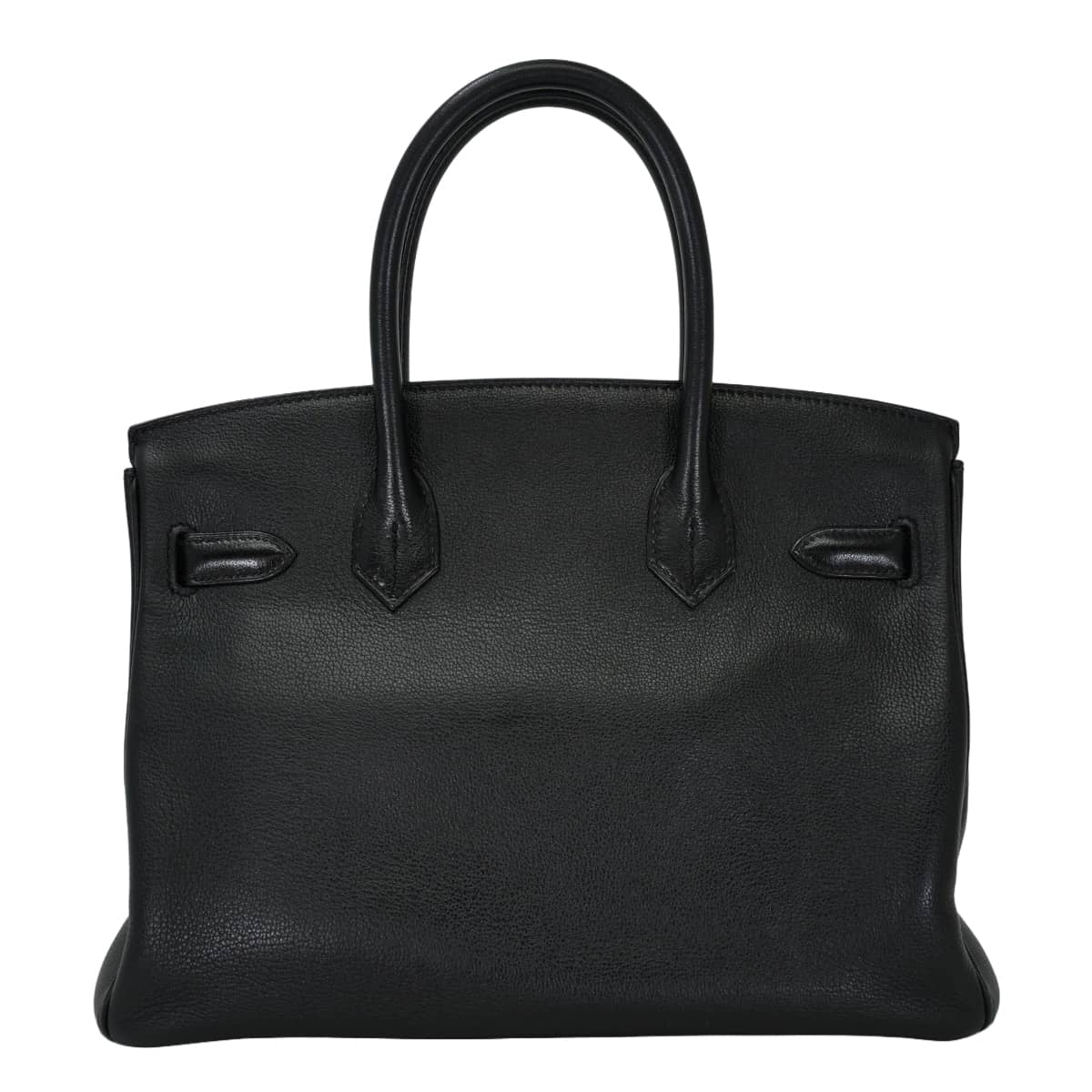 [Pre-loved] HERMES Handbag Birkin30 Noir (Black) Taurillon Novillo Silver HW Stamp A[USED A][Authentic]
