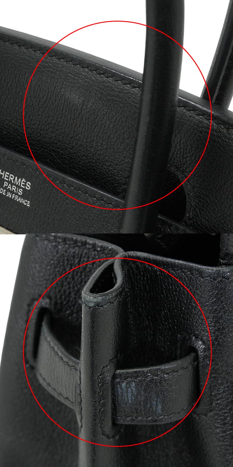 [Pre-loved] HERMES Handbag Birkin30 Noir (Black) Taurillon Novillo Silver HW Stamp A[USED A][Authentic]
