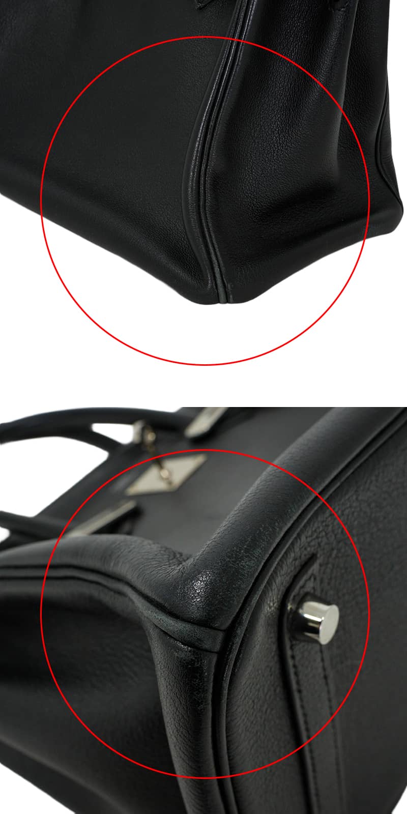[Pre-loved] HERMES Handbag Birkin30 Noir (Black) Taurillon Novillo Silver HW Stamp A[USED A][Authentic]