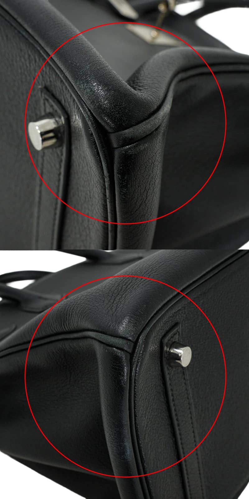 [Pre-loved] HERMES Handbag Birkin30 Noir (Black) Taurillon Novillo Silver HW Stamp A[USED A][Authentic]