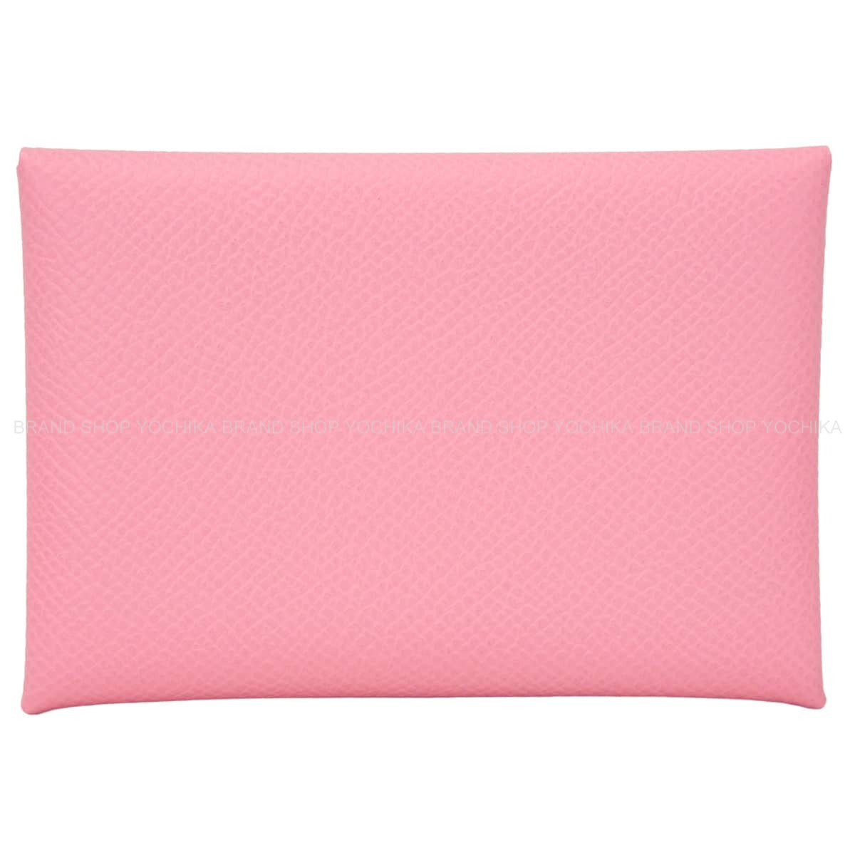 HERMES card holder Calvi Duo Rose Confetti Veau Epsom Silver HW Stamp G[BRAND NEW][Authentic]