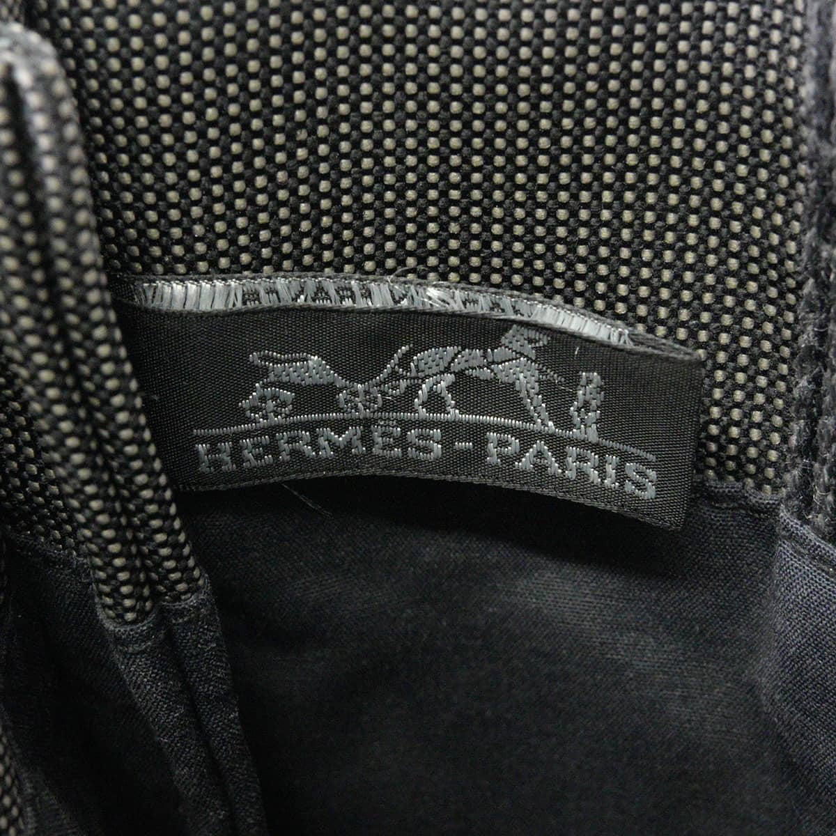 [Pre-loved] HERMES pochette Herline Grey Canvas[USED SA][Authentic]