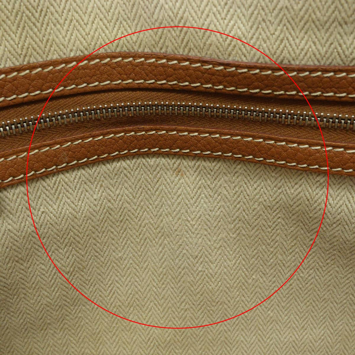 [Pre-loved] HERMES tote bag Garden Party 30 TPM All Leather Gold Veau Negonda Silver HW Stamp T[USED A][Authentic]