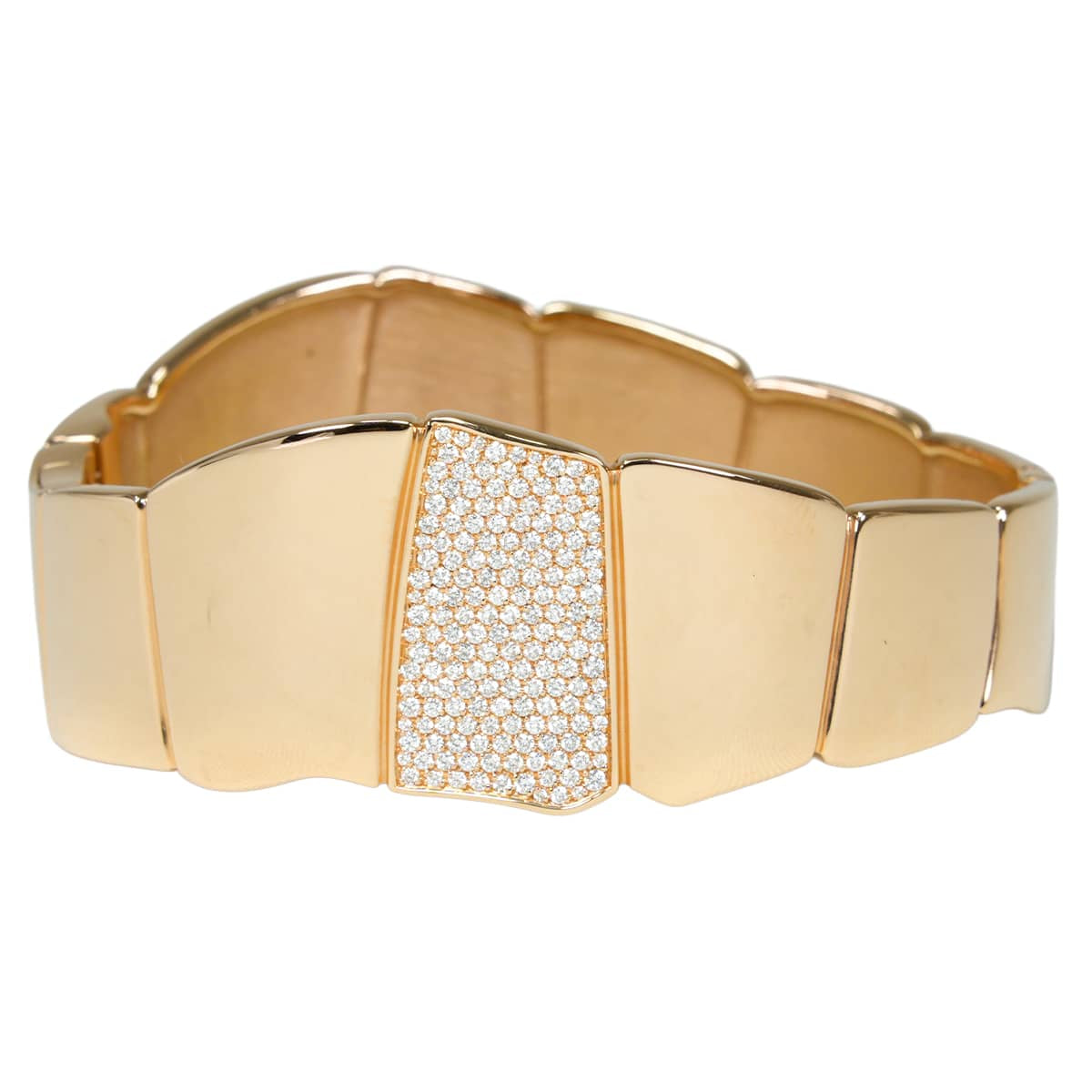 [Pre-loved] HERMES bracelet Niloticus #LG Gold K18 Diamond 1.01ct Gold HW[LIKE NEW][Authentic]