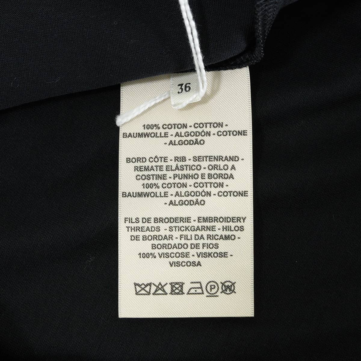 2022SS HERMES Short sleeve t shirt Embroidered pocket Noir (Black) Cotton100% #36 2E4611DUA[EXCELLENT][Authentic]