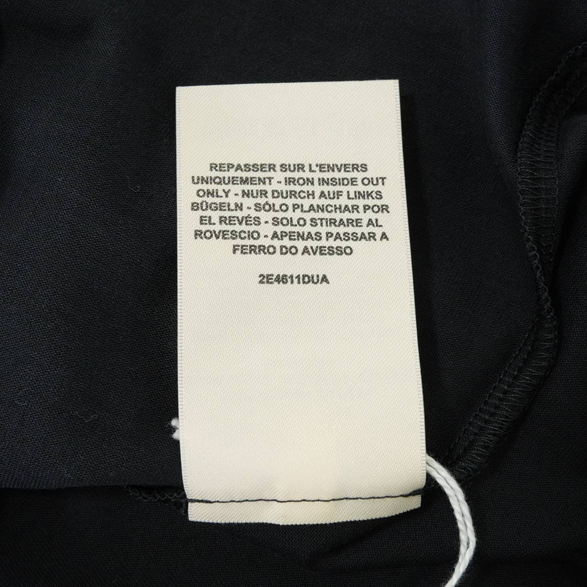 2022SS HERMES Short sleeve t shirt Embroidered pocket Noir (Black) Cotton100% #36 2E4611DUA[EXCELLENT][Authentic]