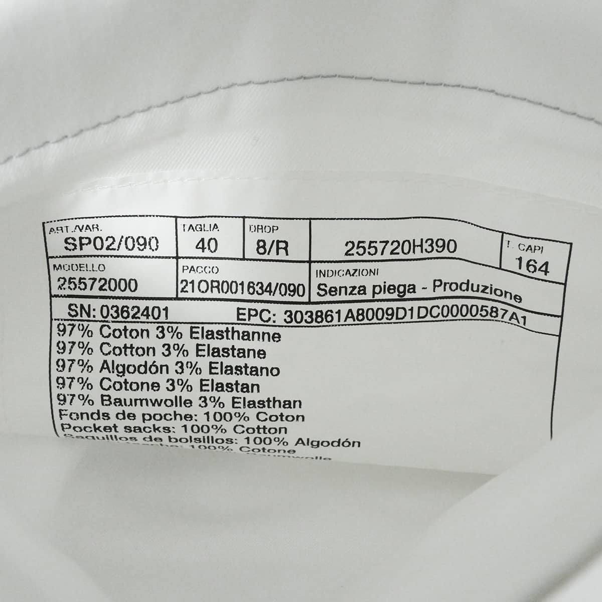 HERMES Short pants Drawstring Blanc (White) Cotton/Polyurethane[EXCELLENT][Authentic]