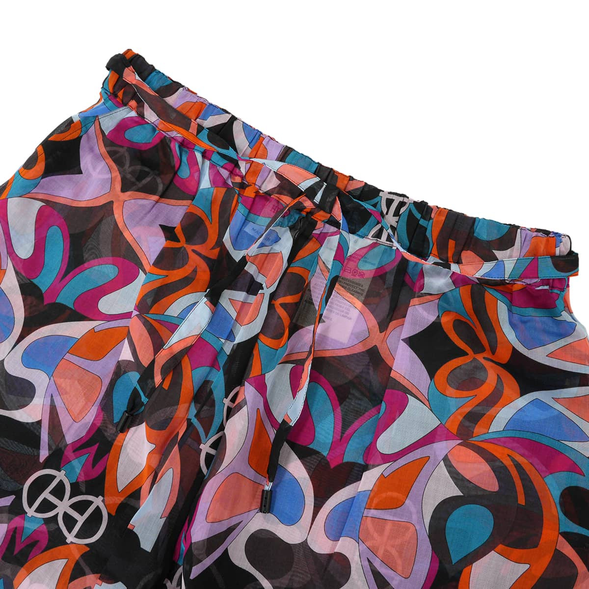 HERMES Pants Pants FleursMiroirHRondRose Sorbet Cotton100% #38 H2E3405DE3L[EXCELLENT][Authentic]