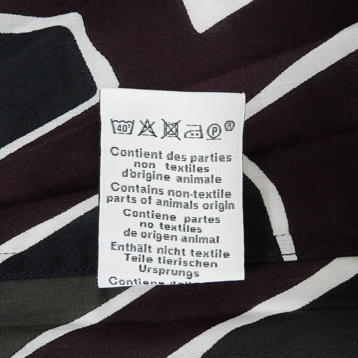 HERMES Long sleeve shirt Men's Printed Blanc (White)/Noir (Black)/Navy/Bordeaux/Brown Cotton100% #41[EXCELLENT][Authentic]