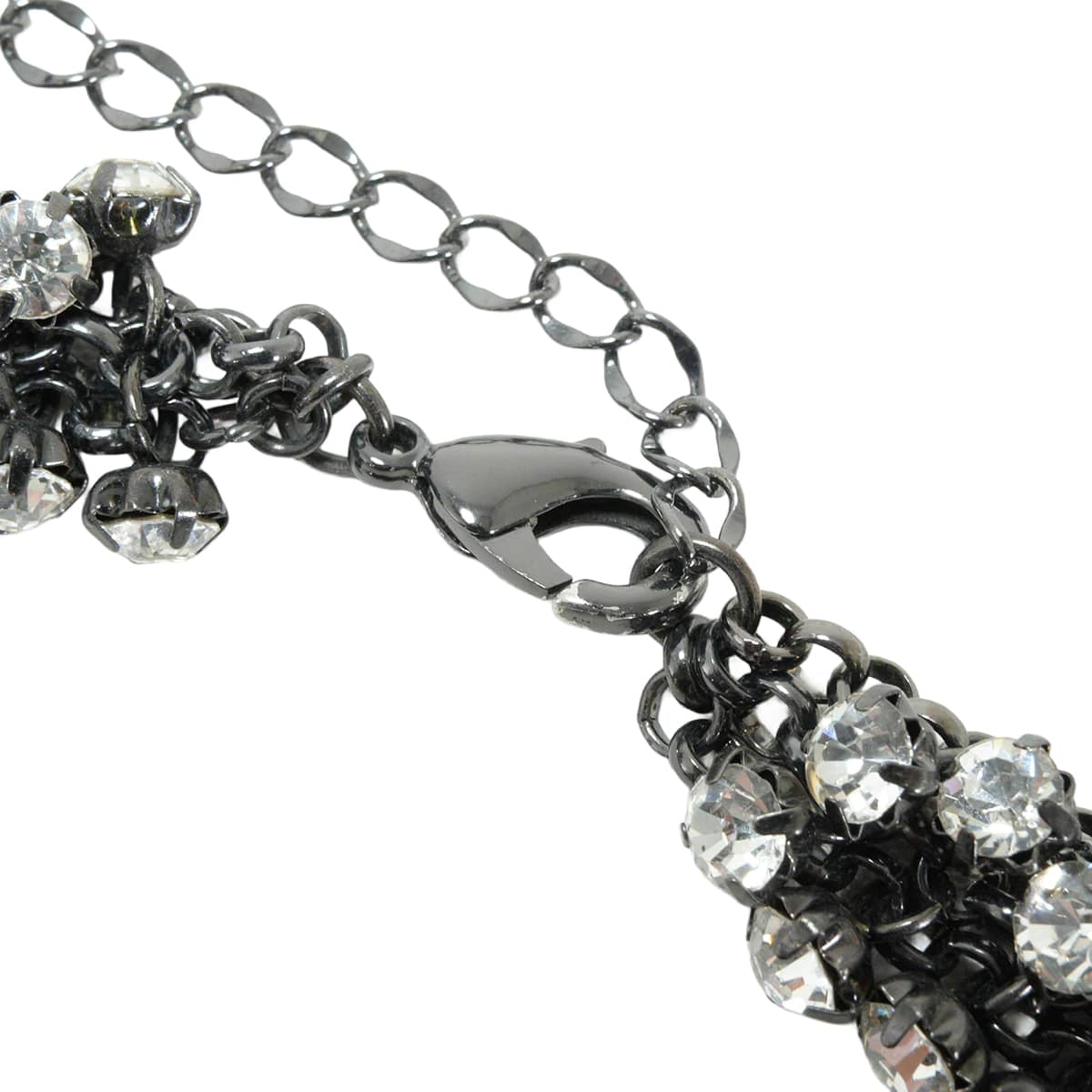 [Pre-loved] Miu Miu Detachable neck collar with beads and rhinestones Noir (Black)[LIKE NEW][Authentic]