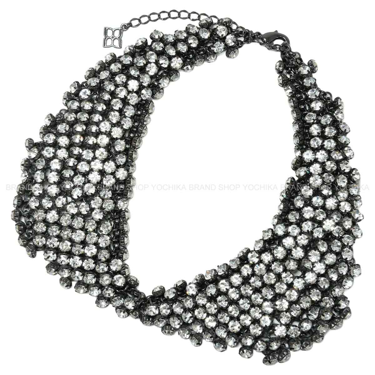 [Pre-loved] Miu Miu Detachable neck collar with beads and rhinestones Noir (Black)[LIKE NEW][Authentic]