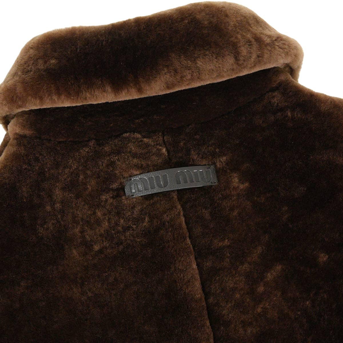 2026AW Miu Miu Stainless collar coat ShearlingRush Sheepskin/Mouton #38 MPS784_6776_F0280_S_OOO[BRAND NEW][Authentic]