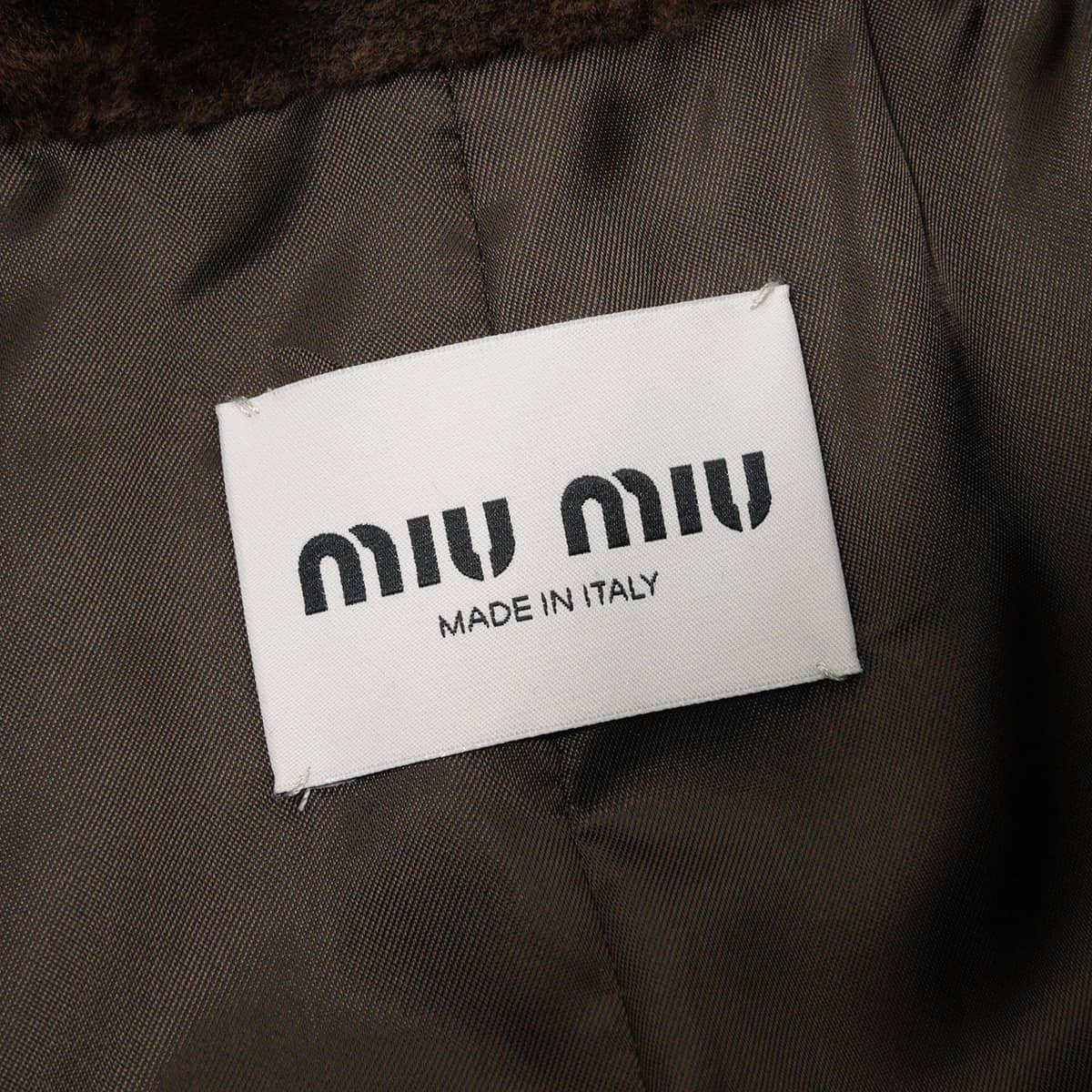 2026AW Miu Miu Stainless collar coat ShearlingRush Sheepskin/Mouton #38 MPS784_6776_F0280_S_OOO[BRAND NEW][Authentic]