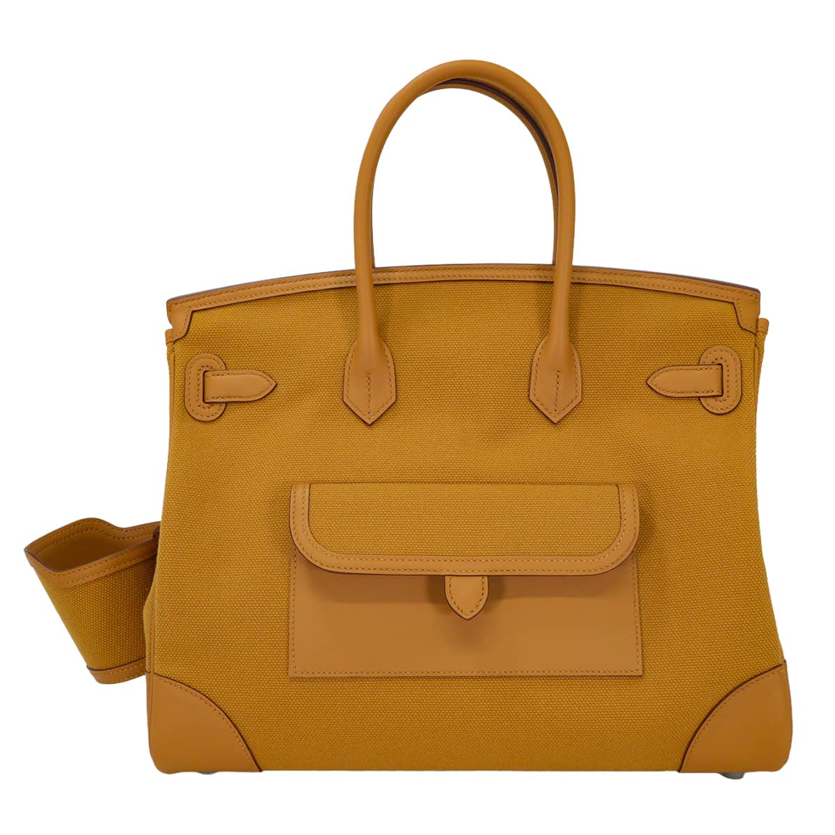 HERMES Handbag Birkin35 Cargo PocketsDesert/Sesame(2S) Toile H/Veau Swift Silver HW Stamp G[BRAND NEW][Authentic]
