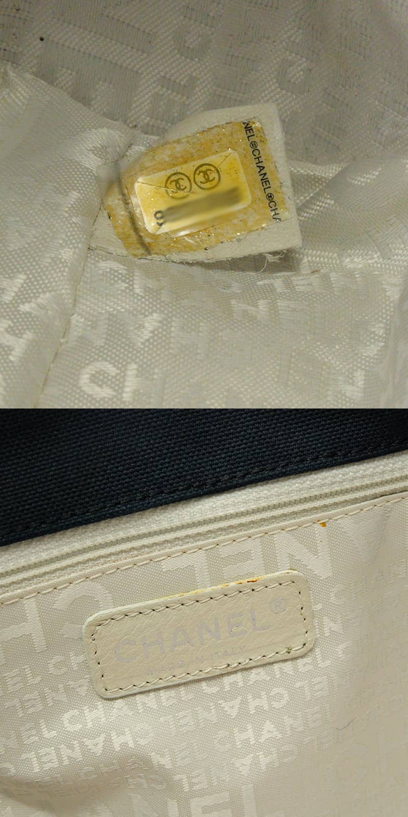 [Pre-loved] CHANEL Handbag Choco Bar Rope Handle COCO Mark No. 5 Navy/Pink/Multicolor Canvas Silver HW A28010[LIKE NEW][Authentic]