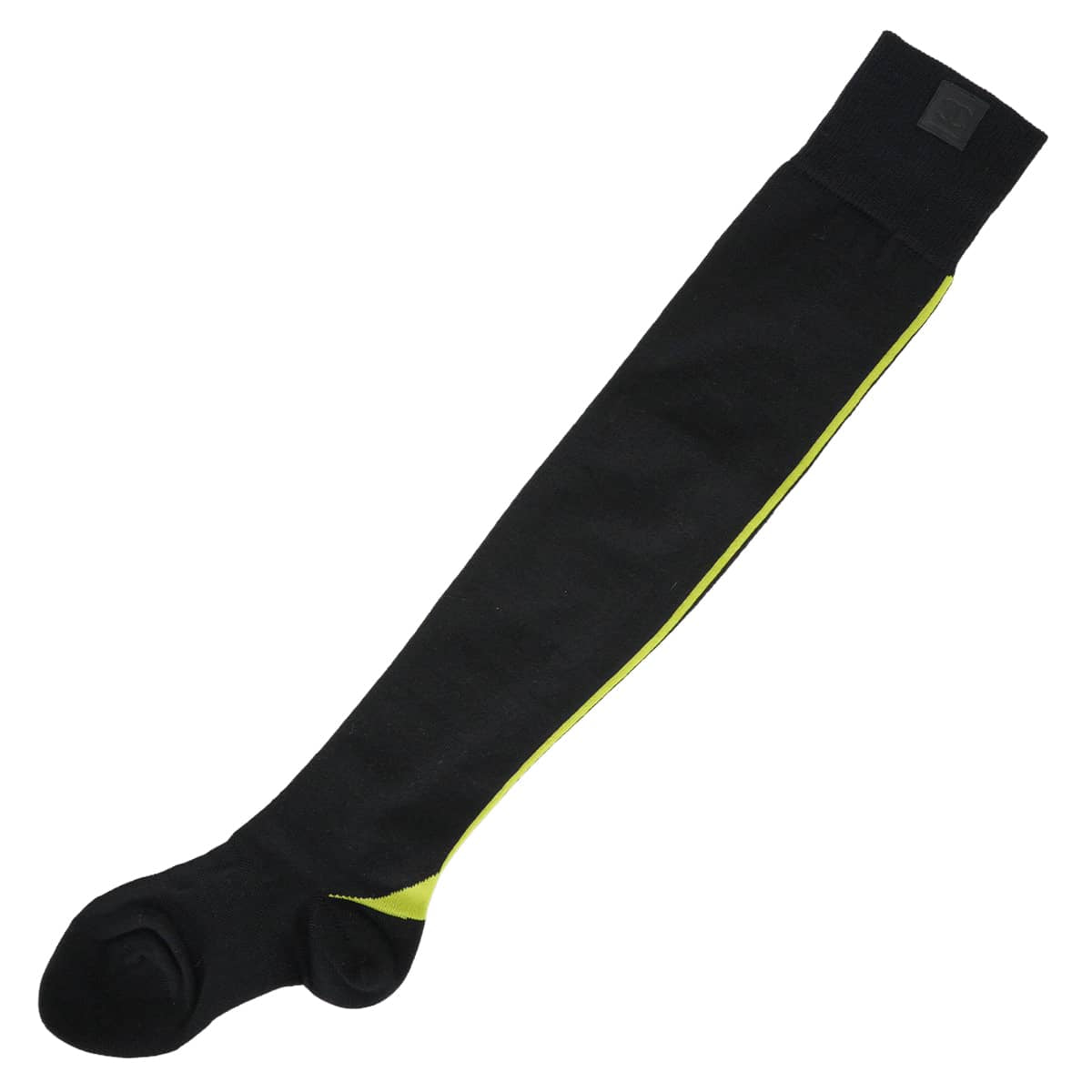 CHANEL High socks COCO Mark Sport Line Noir (Black)Light green Wool[EXCELLENT][Authentic]