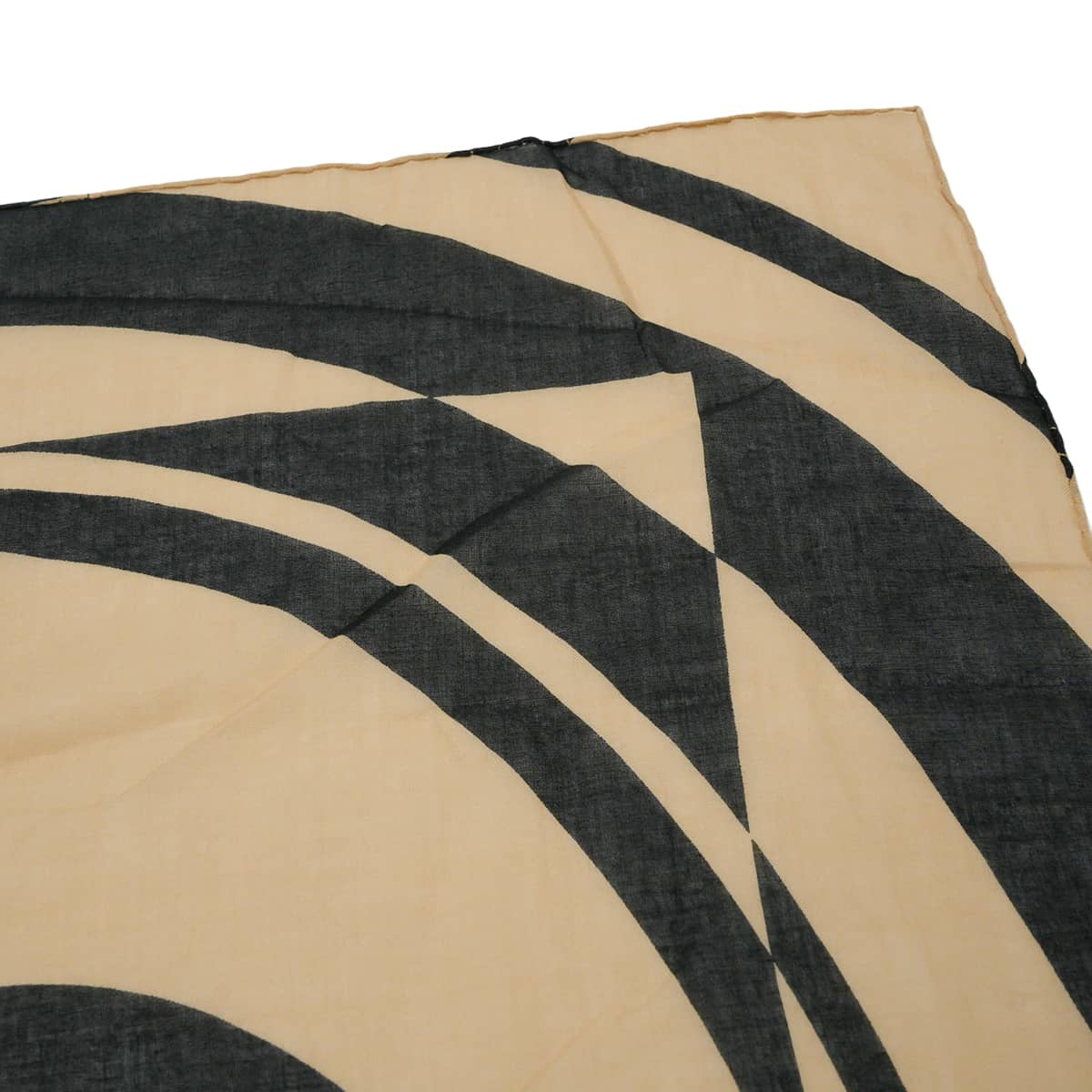 CHANEL Stall Large size COCO Mark Noir (Black)/Beige Cotton[EXCELLENT][Authentic]