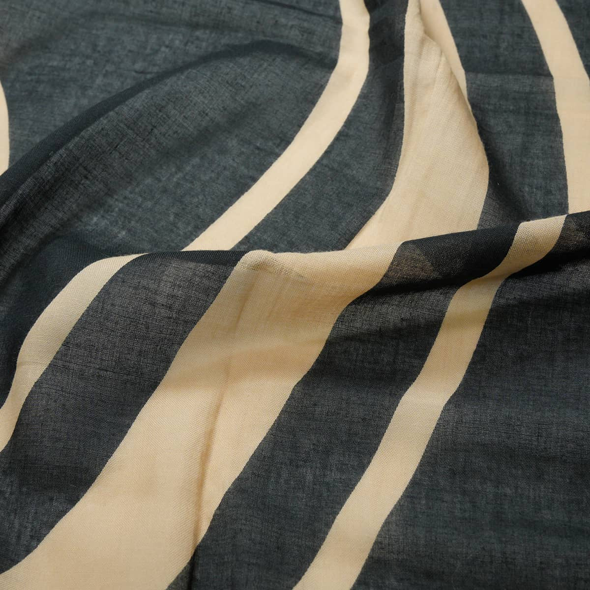 CHANEL Stall Large size COCO Mark Noir (Black)/Beige Cotton[EXCELLENT][Authentic]