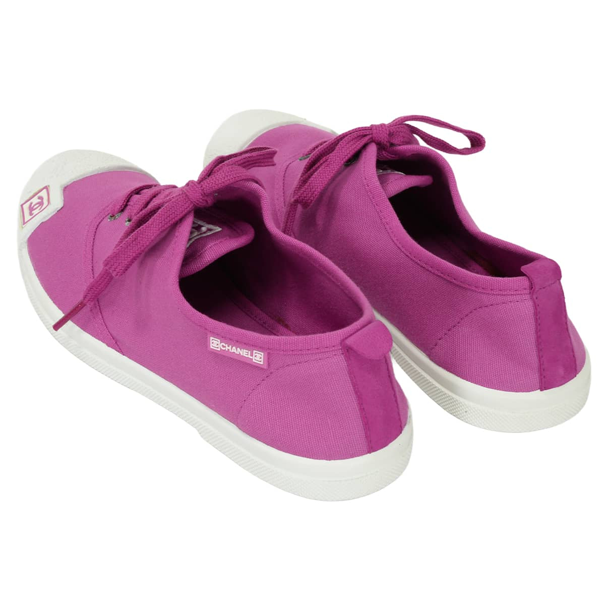 2019SS CHANEL sneakers Low-cut Sports line COCO Mark rubber patch Purple Canvas #37 G24656[EXCELLENT][Authentic]