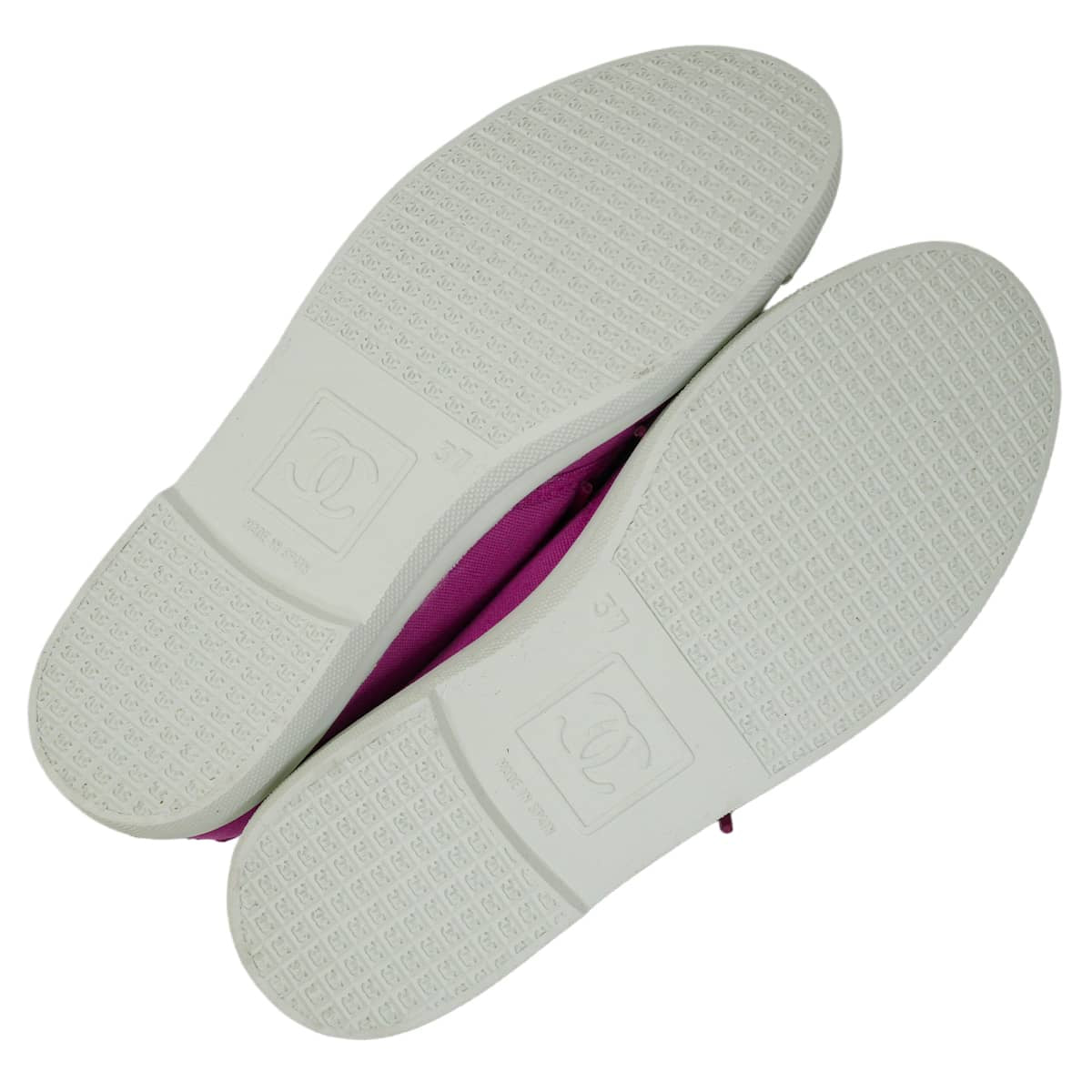 2019SS CHANEL sneakers Low-cut Sports line COCO Mark rubber patch Purple Canvas #37 G24656[EXCELLENT][Authentic]