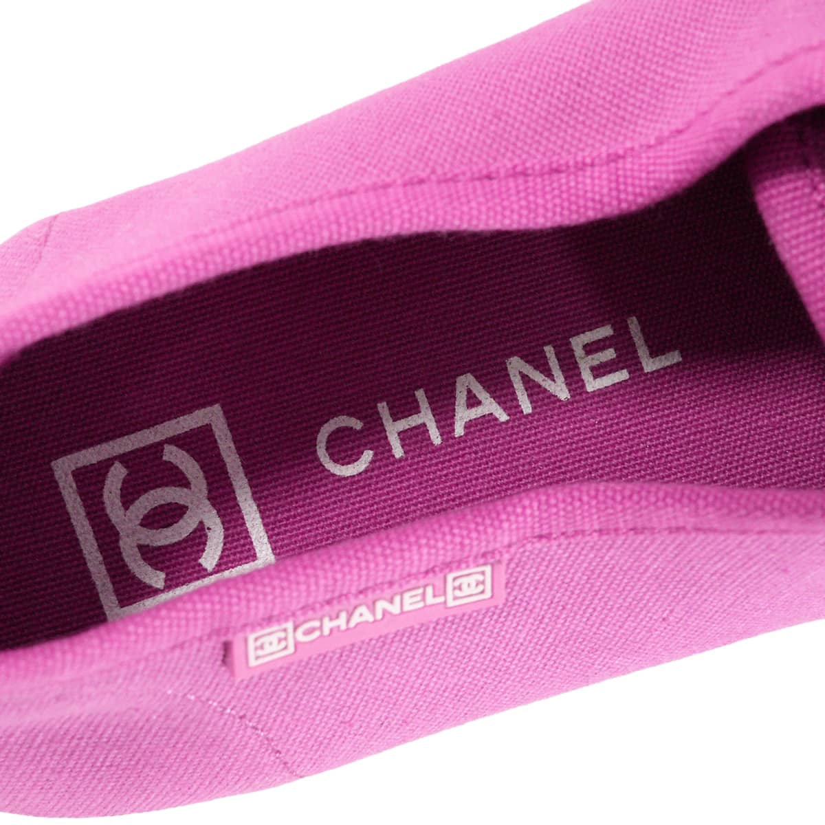 2019SS CHANEL sneakers Low-cut Sports line COCO Mark rubber patch Purple Canvas #37 G24656[EXCELLENT][Authentic]