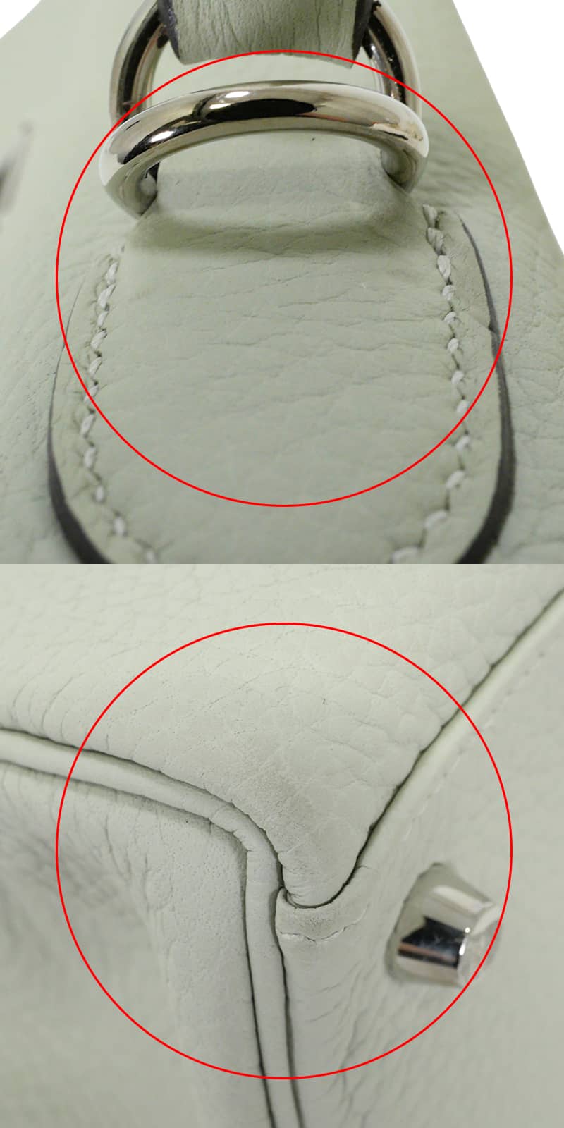[Pre-loved] HERMES Shoulder bag Kelly28 Retourne Gris Neve Taurillon Clemence Silver HW Stamp B[LIKE NEW][Authentic]