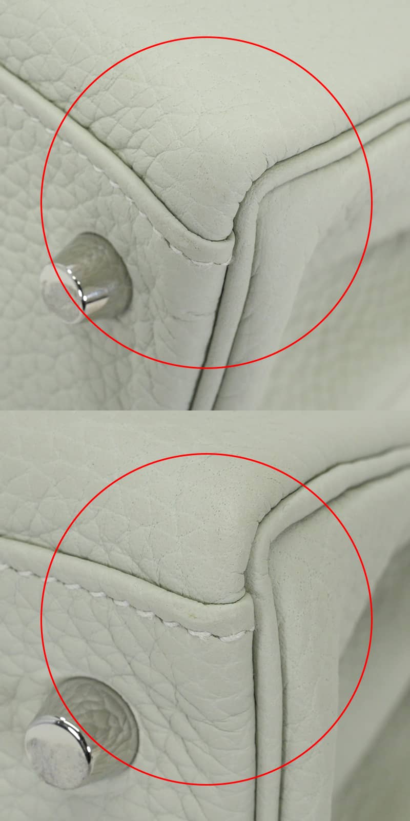 [Pre-loved] HERMES Shoulder bag Kelly28 Retourne Gris Neve Taurillon Clemence Silver HW Stamp B[LIKE NEW][Authentic]
