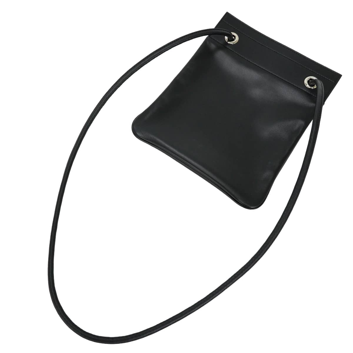 [Pre-loved] HERMES Shoulder bag Sac Aline Mini So Black Noir (Black) Agneau Milo/Veau Swift Silver HW Stamp U[LIKE NEW][Authentic]
