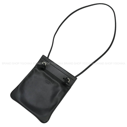 [Pre-loved] HERMES Shoulder bag Sac Aline Mini So Black Noir (Black) Agneau Milo/Veau Swift Silver HW Stamp U[LIKE NEW][Authentic]