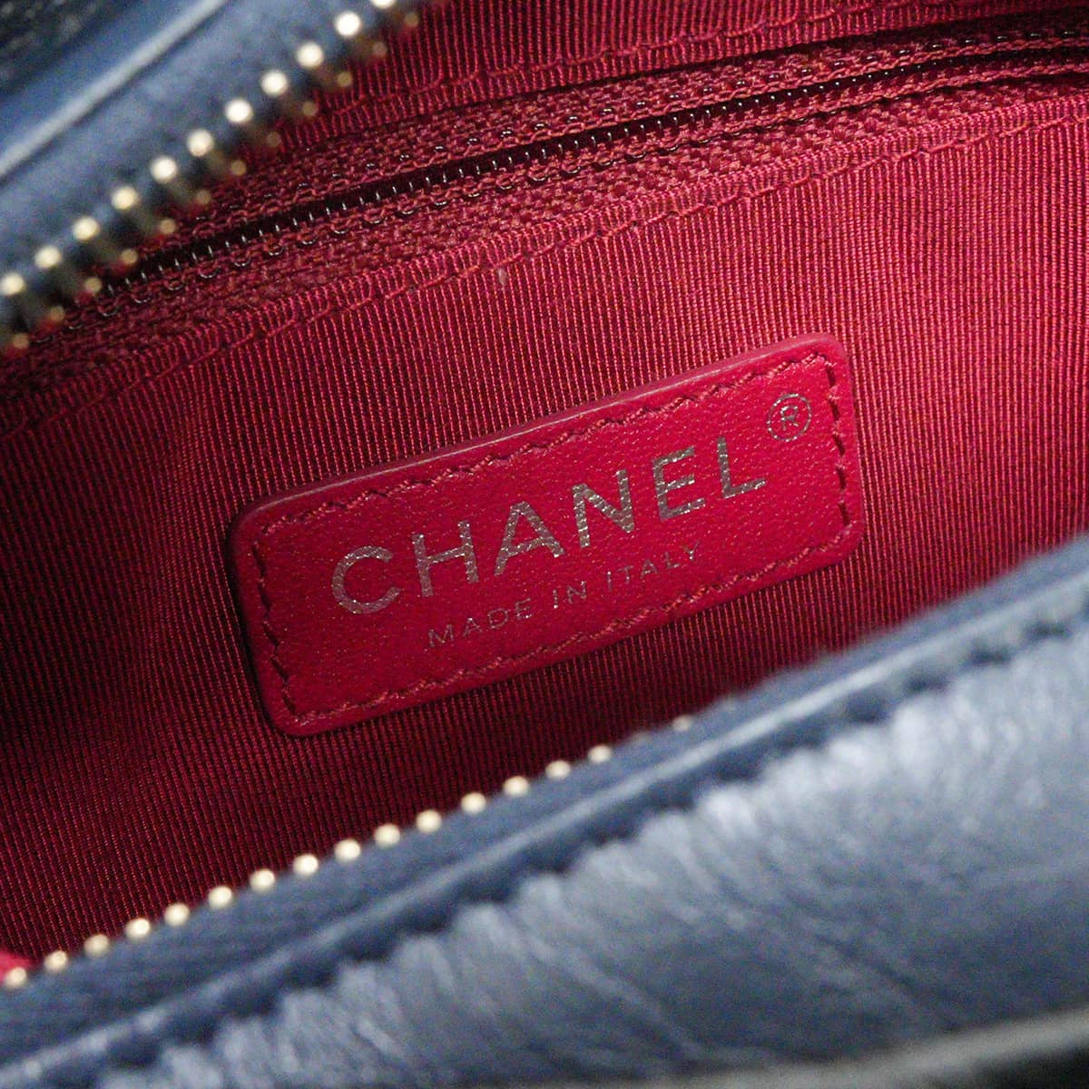 CHANEL Shoulder bag Gabrielle de Chanel Small Chain Hobo Navy/Noir (Black) Aged calfskin Metal Silver HW Gold HW A91810[EXCELLENT][Authentic]