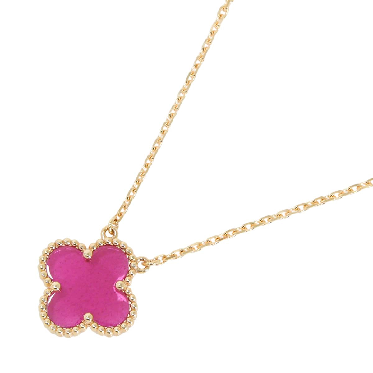2026AW Limited Van Cleef & Arpels necklace Vintage Alhambra Pendant Pink K18/Enamel VCARPQZK00[BRAND NEW][Authentic]