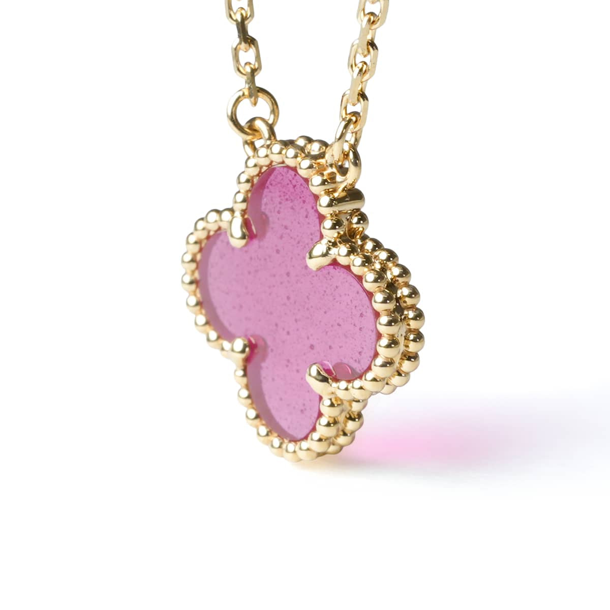 2026AW Limited Van Cleef & Arpels necklace Vintage Alhambra Pendant Pink K18/Enamel VCARPQZK00[BRAND NEW][Authentic]