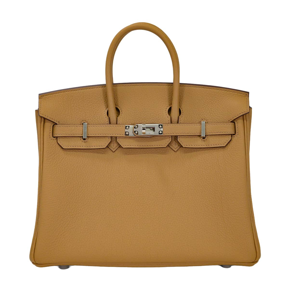 HERMES Handbag Birkin25 Biscuit Veau Togo Silver HW Stamp G[BRAND NEW][Authentic]